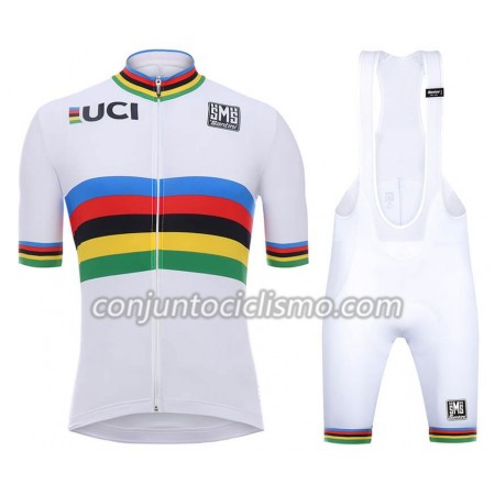 Conjunto Maillot + Culotte Corto con tirantes 2018 UCI World Champion